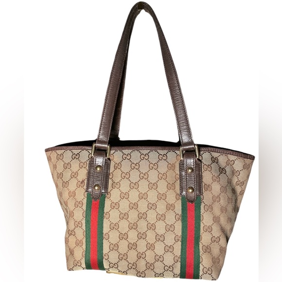 GUCCI - Authentic Sherry Line GG Tote!!! - Picture 2 of 9